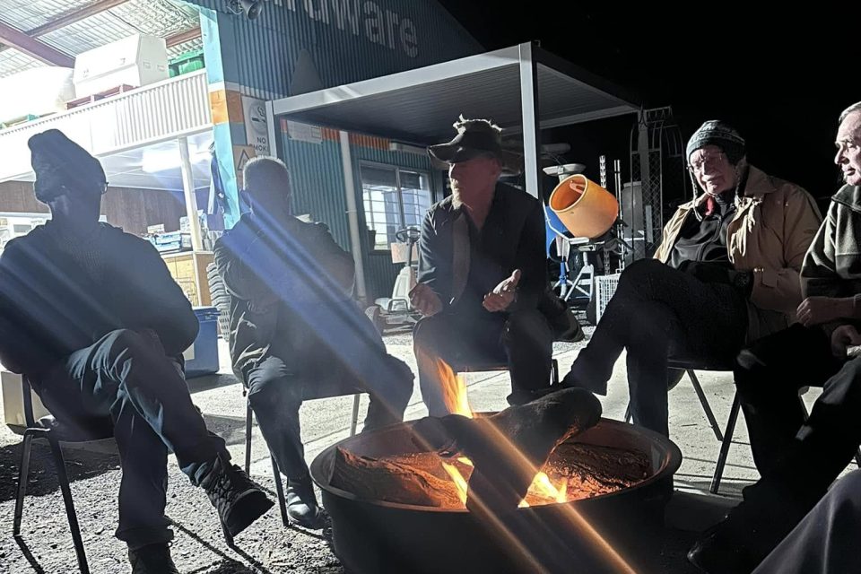 Tradies in Sight offers a place for men to chat with one another while enjoying a barbecue-style cookout.