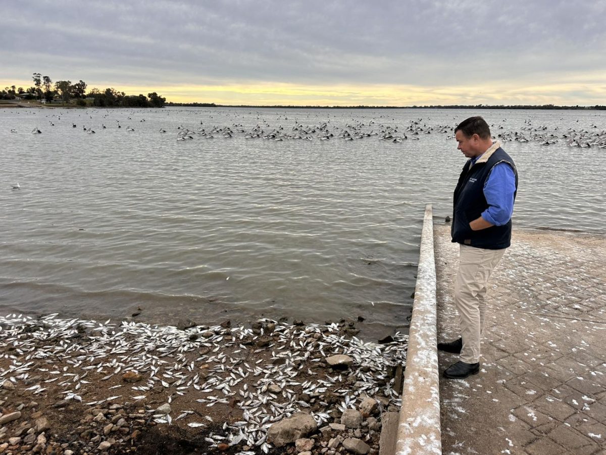 Roy Butler with dead fish