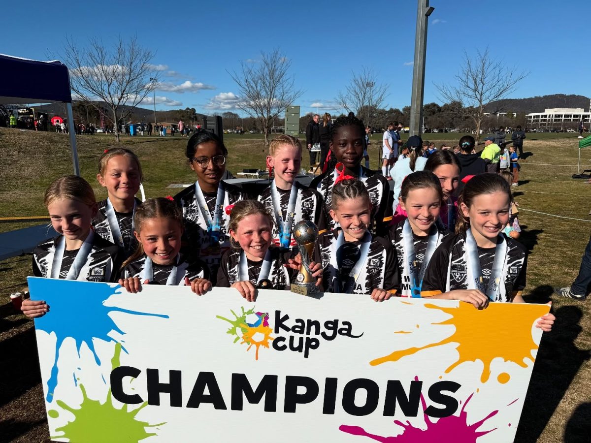 The Wagga City Wanderers U11 Girls have won big at the Kanga Cup, claiming a 2-0 win in the grand final for their age group.
