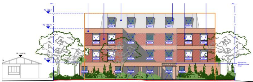 artist's impression of a residential building