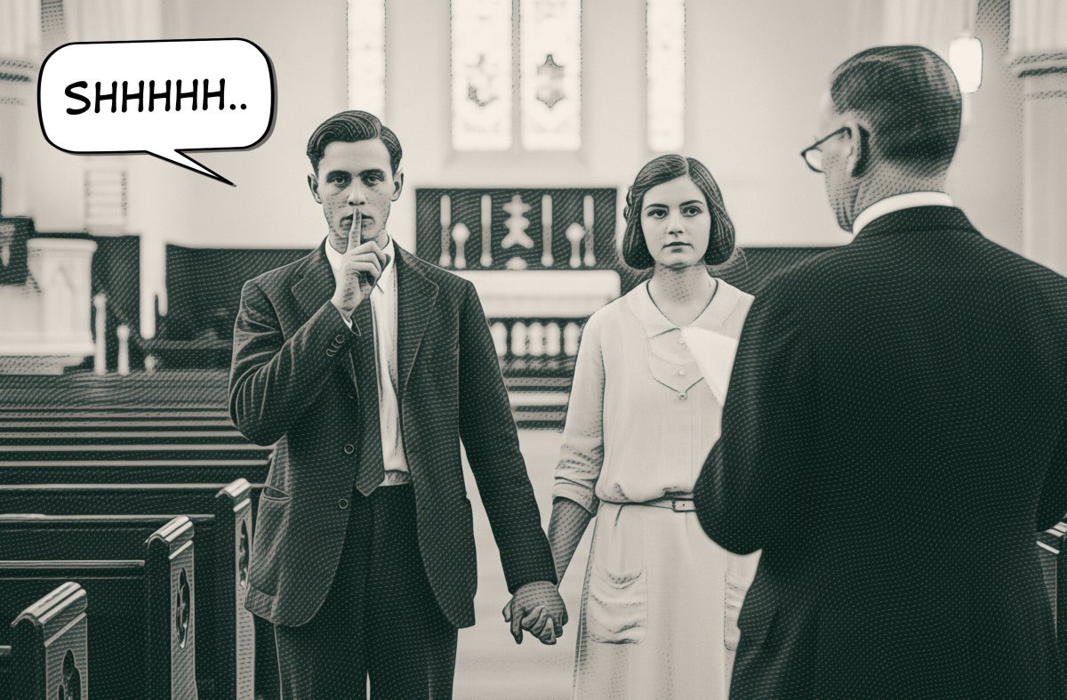 When Clare Ferris's dad learned of the secret wedding, he took matters into his own hands.