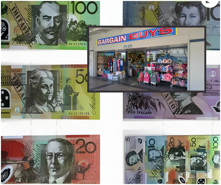 Many Wagga businesses including Bargain Buys, have reported customers using fake notes. 