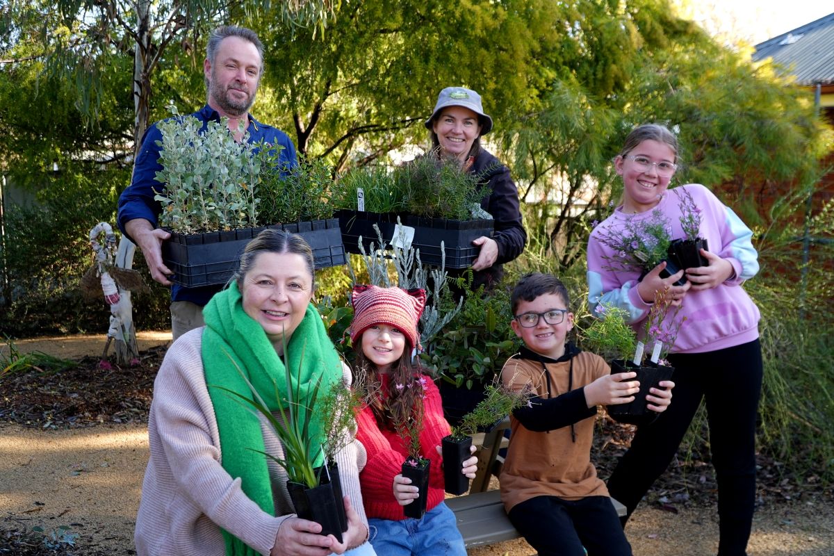 people with plants