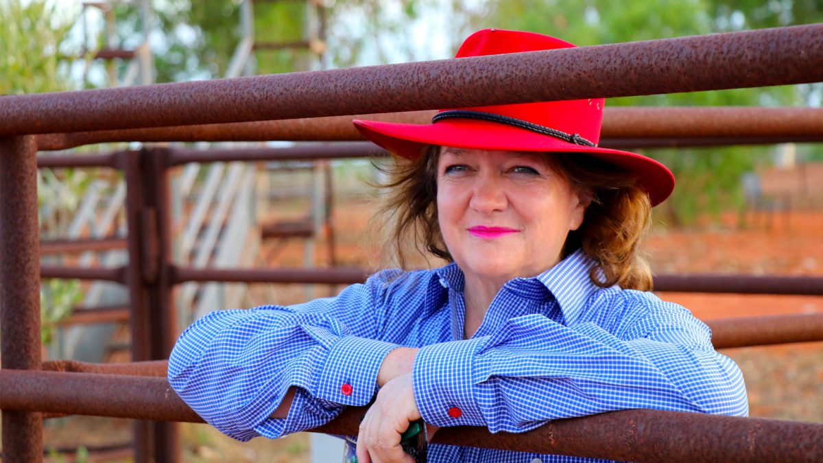 Gina in a hat