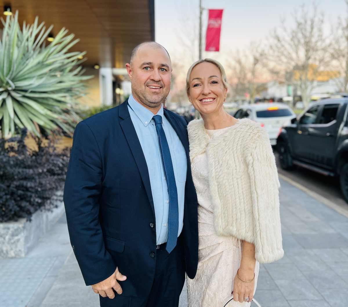 couple dressed up