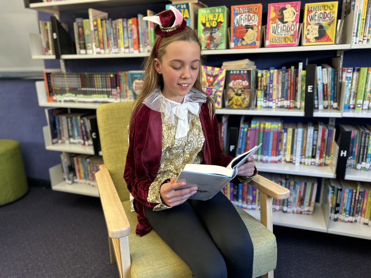 girl reading book