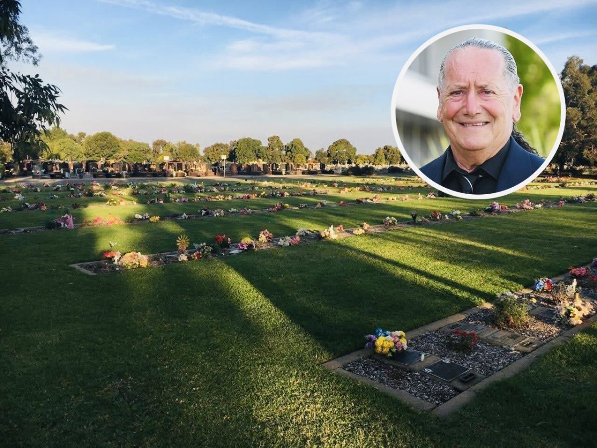 Dal Bon in cemetery
