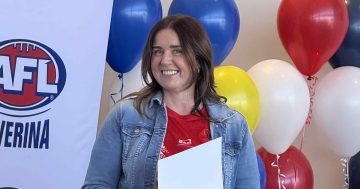 Griffith Swans Auskick coordinator nabs major award after boosting numbers by 70 per cent