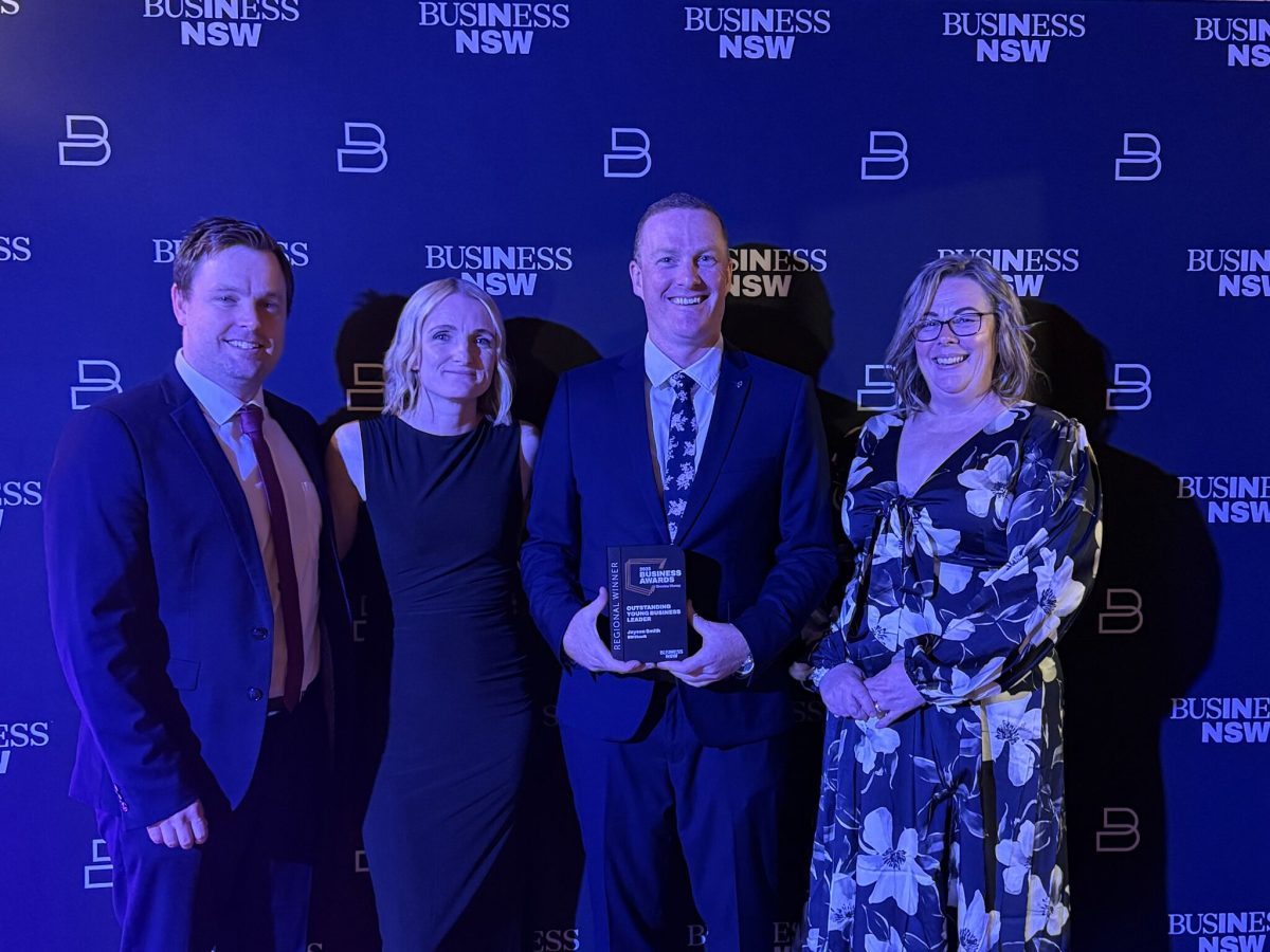 SWS Bank's Jayson Smith took home the Riverina Murray Regional Business Award for Outstanding Young Business Leader. 