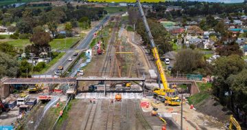 Destruction of Kemp Street Bridge kicks off Inland Rail works in Junee