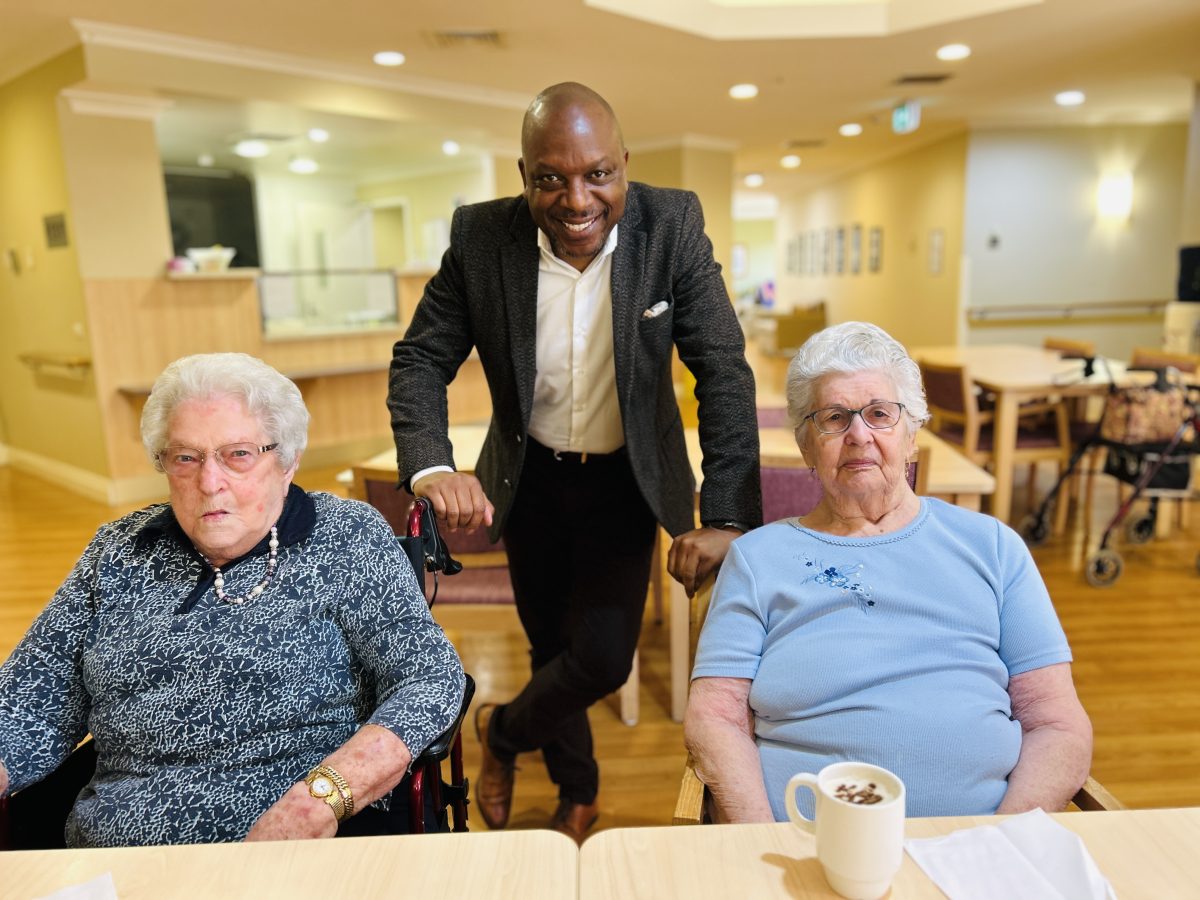 Pioneers Lodge boss with oldies
