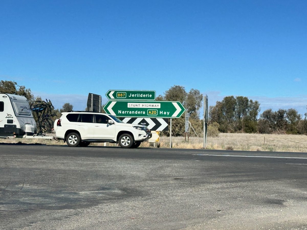 Sturt Highway with cars on it 