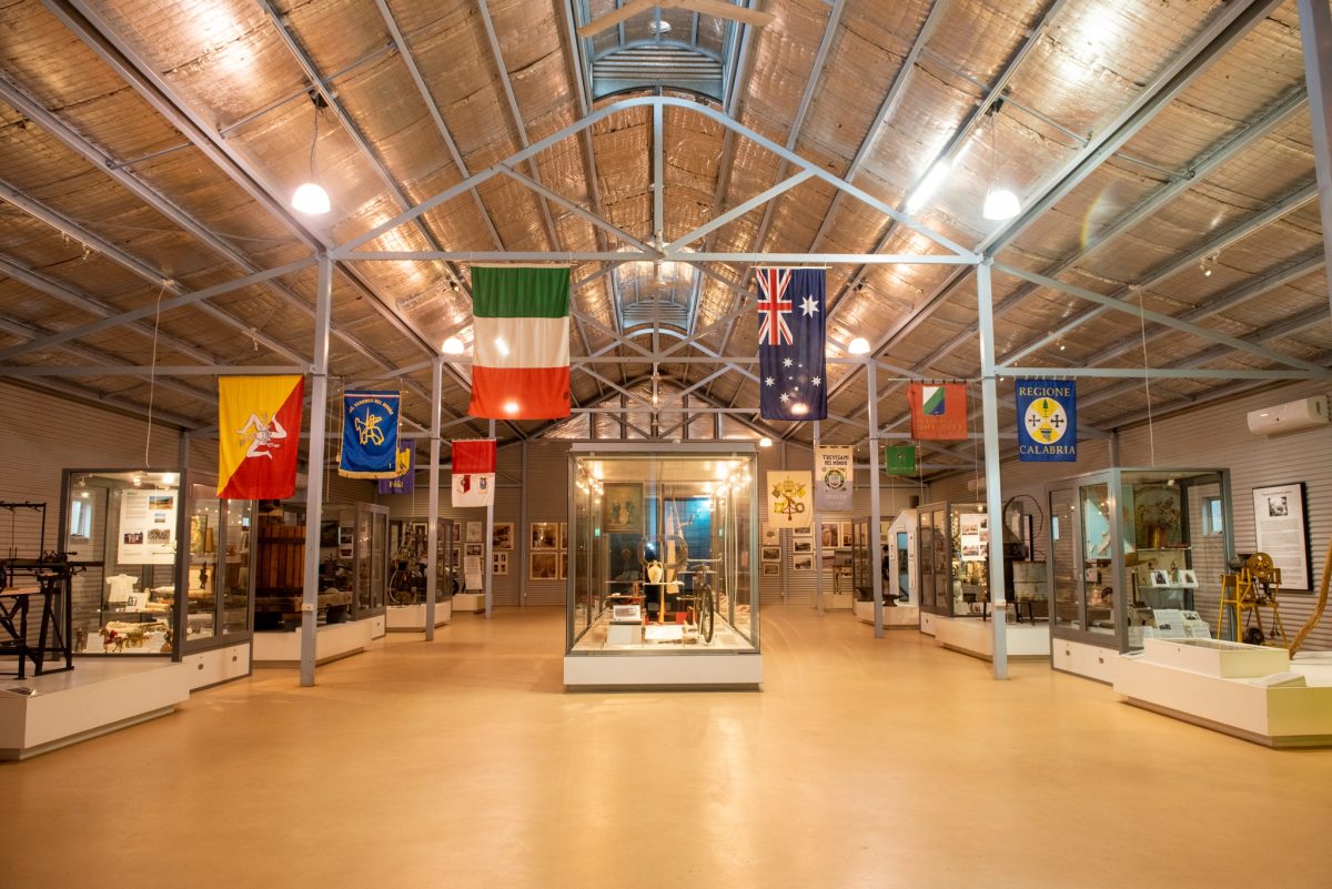 inside of museum 