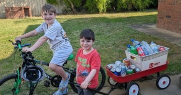 Meet little Ashton and Gabe, Wagga's youngest recycling heroes