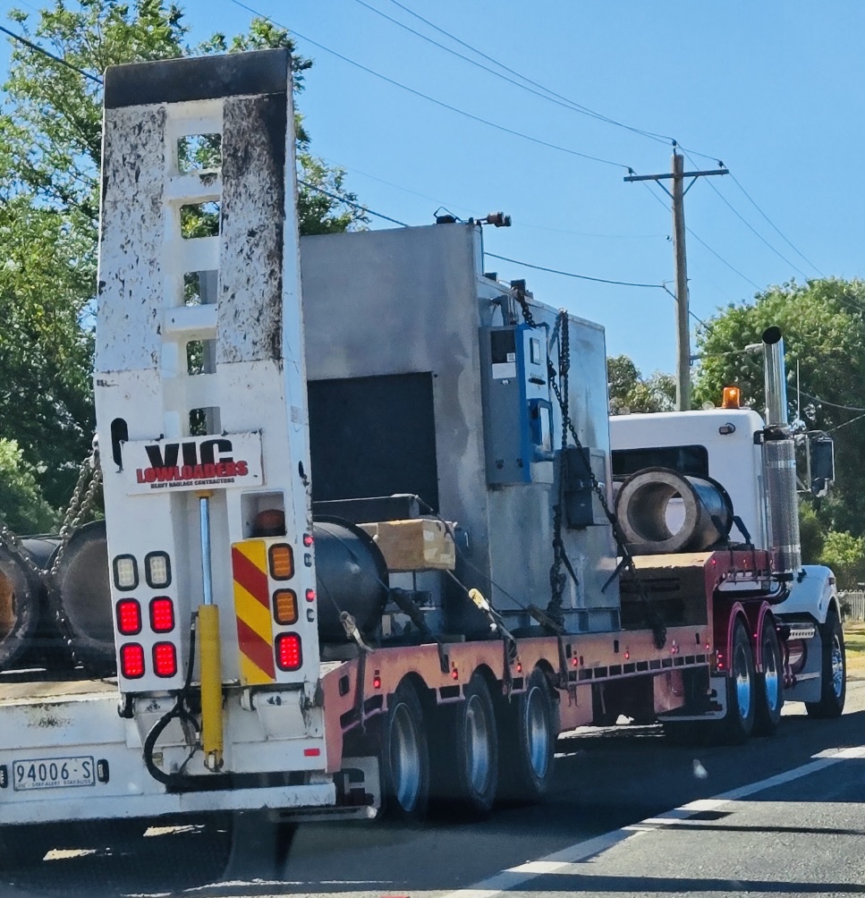 cremator on back of truck