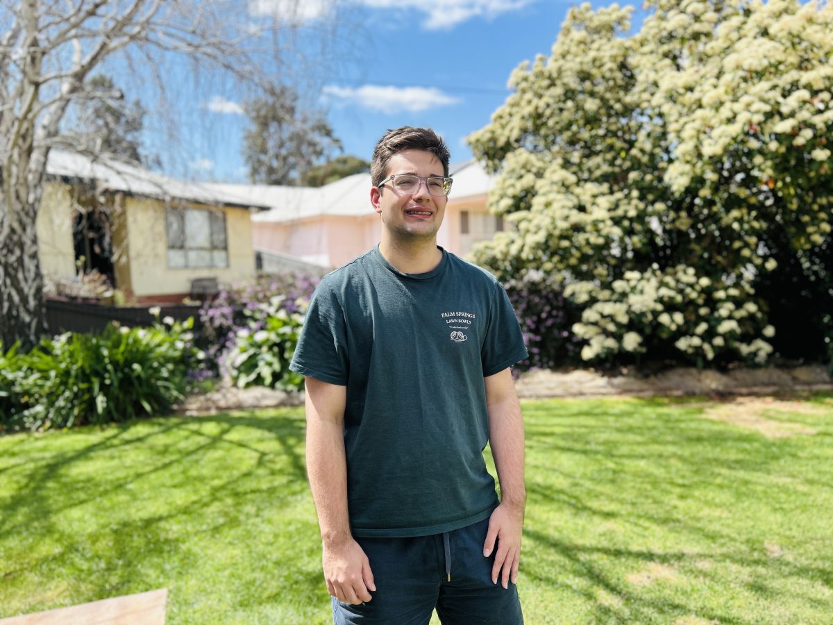 Noah Beltrame on backyard
