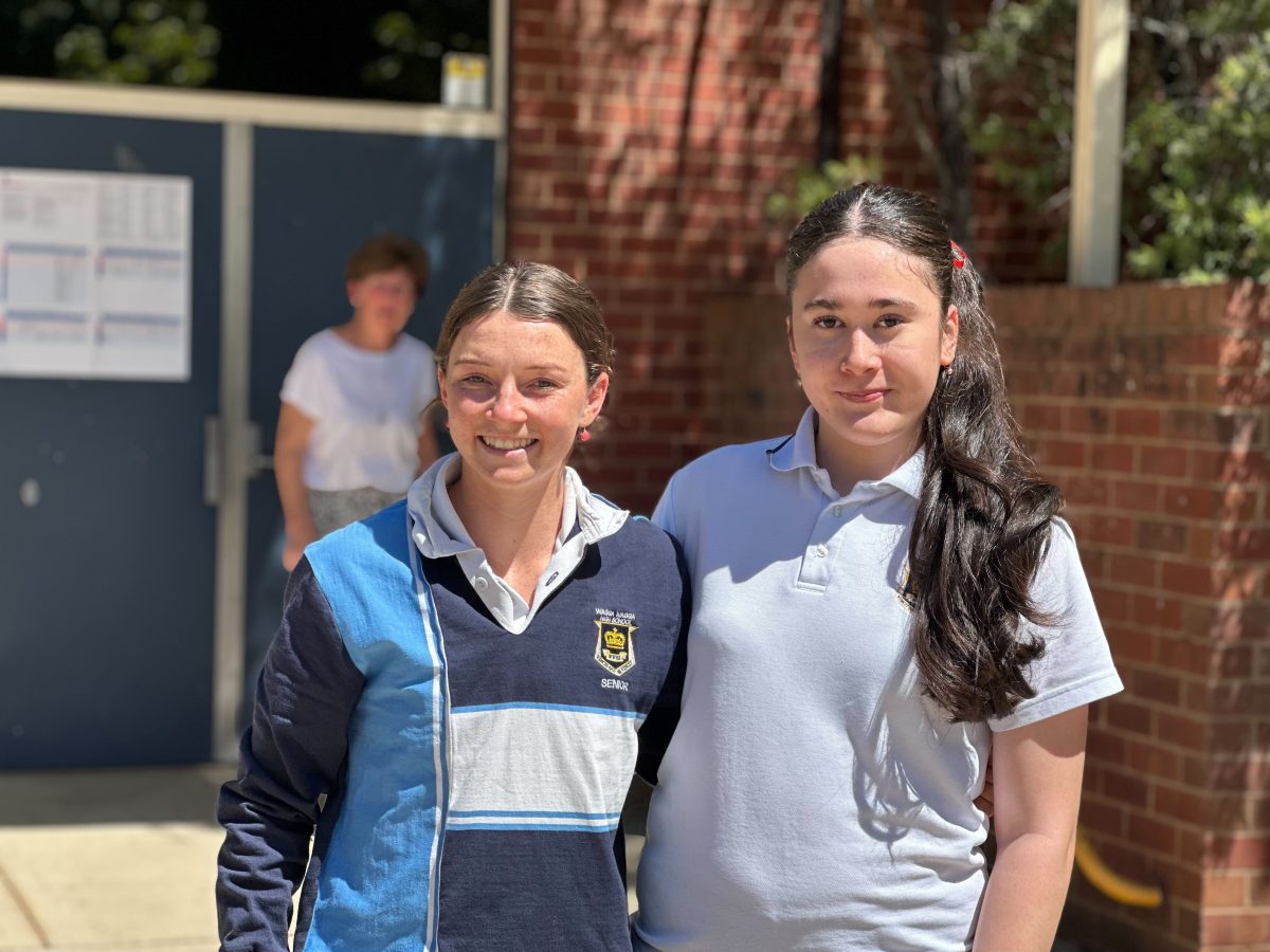 Matilda Cole and Darrell Connellan, who believes a continuous, school-based assessment could be a better alternative to the HSC.