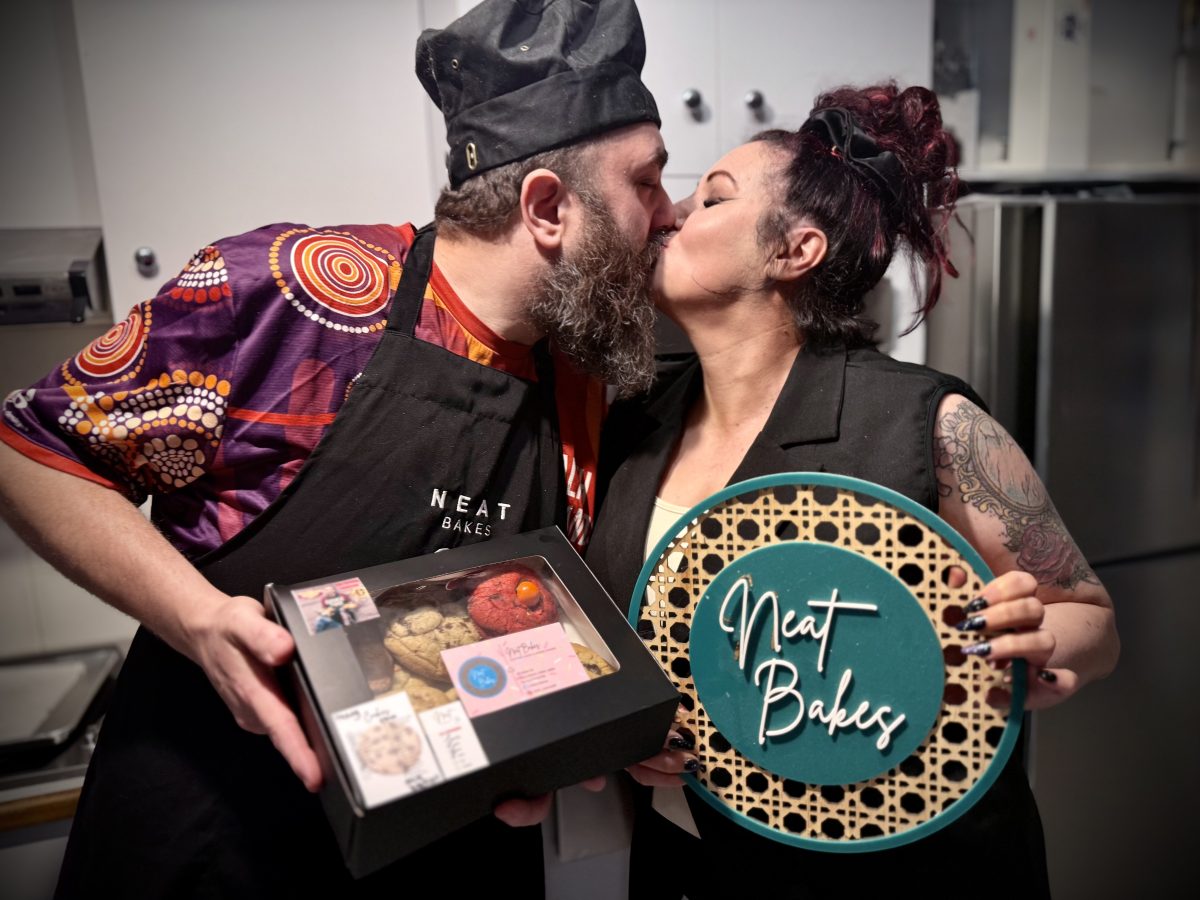 Neat Bakes partners Anita and Tayloe put a lot of love into making their delicious cookies and cakes. Picture: Marguerite McKinnon