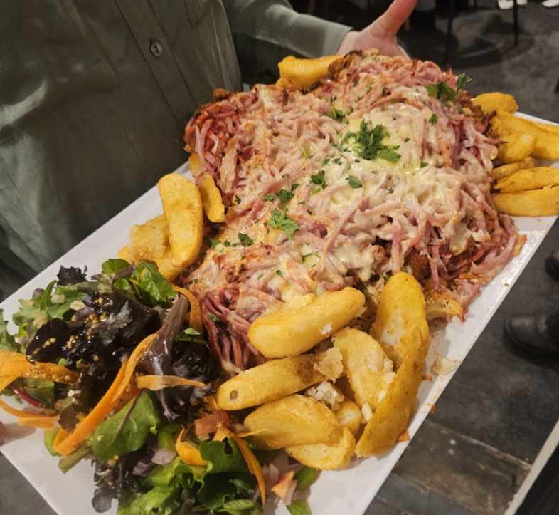 The Railway Hotel's parmi is huge!