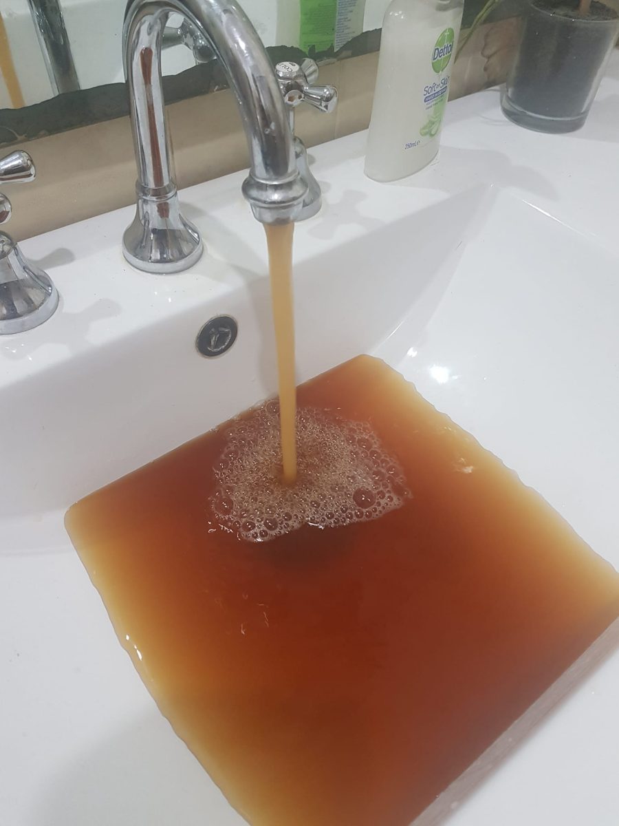 brown tap water