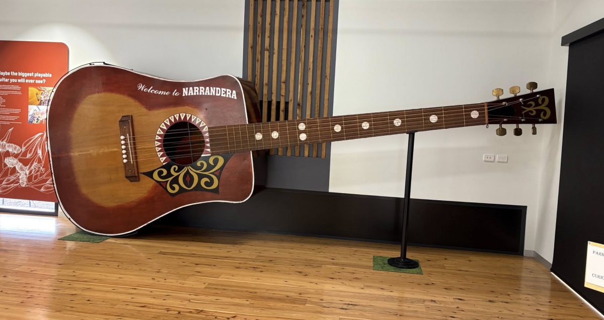 Australia's biggest playable guitar is in Narrandera.