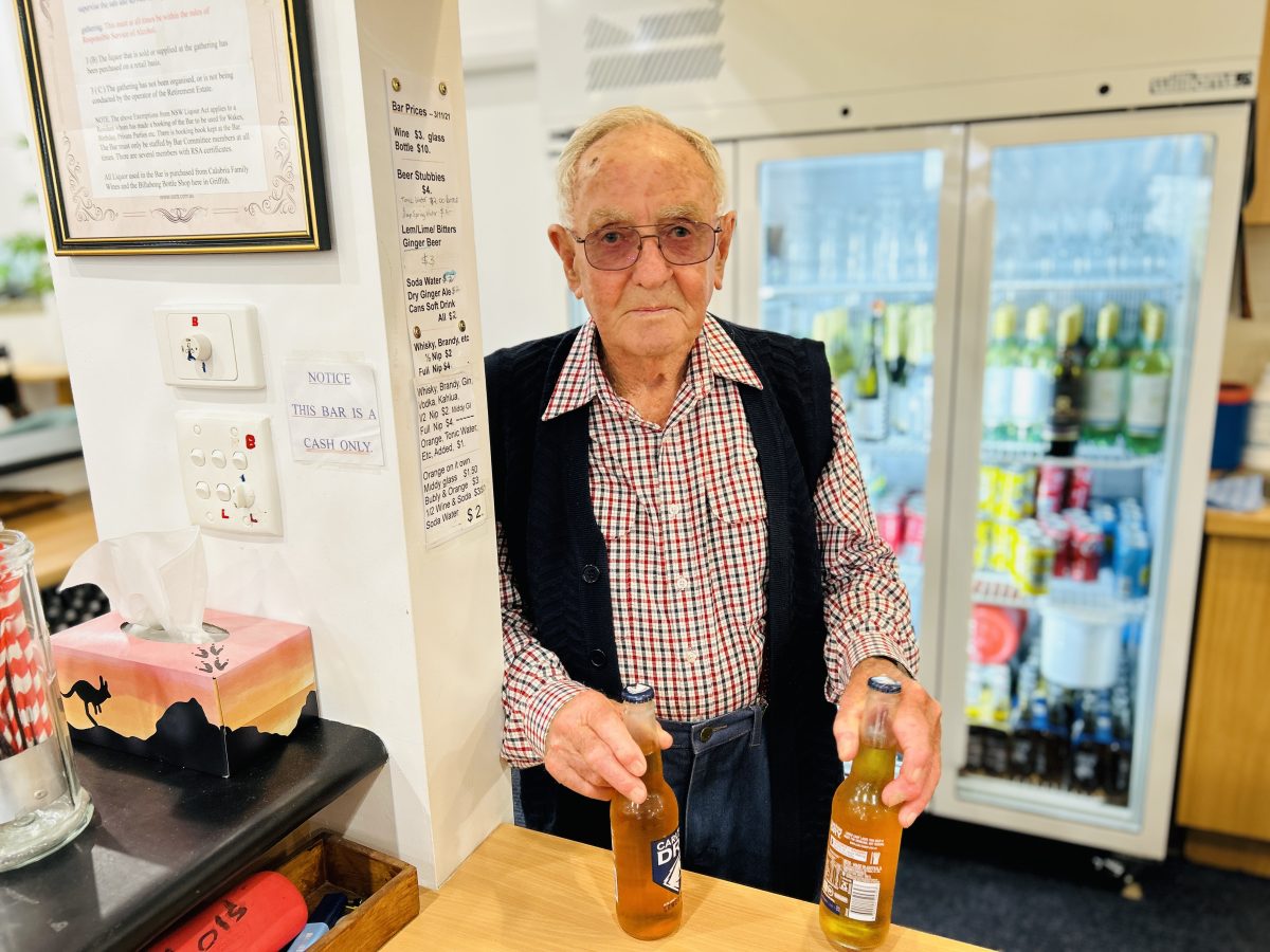 Keith behind the bar