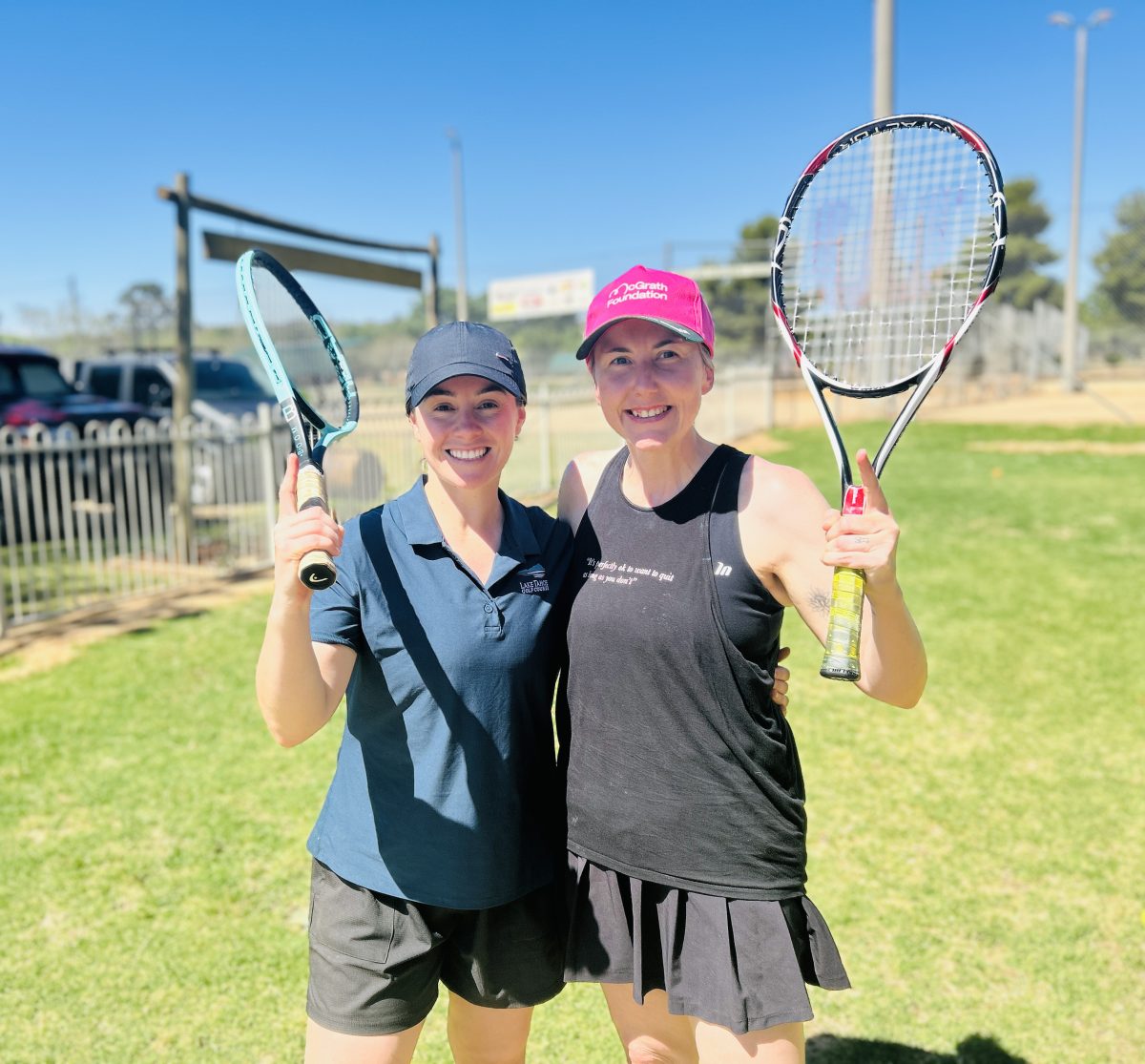 Abby Molloy and Candace Prudham were doubles champs.