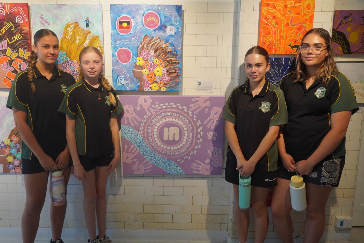 Jayda Williams, Layla Wighton, Riva Hampton and Amelia Morris are just some of the many students who have their works on display at the Ambo Gallery. 