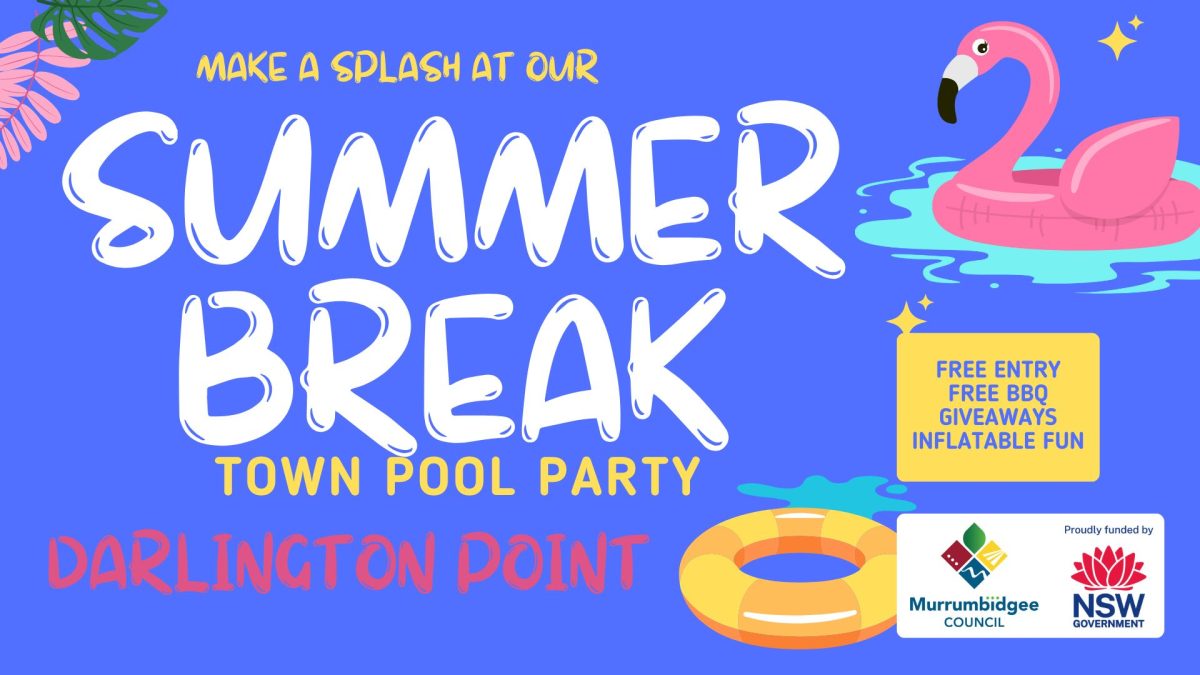 Pool party promo poster