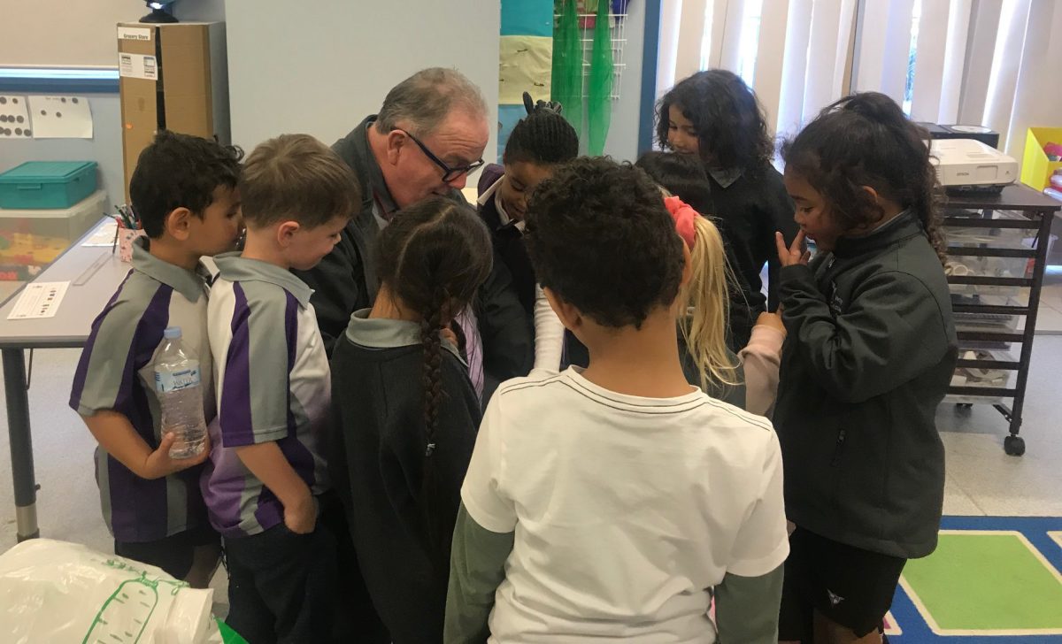 teacher with students 