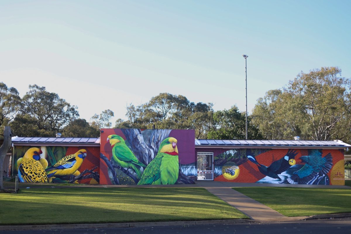 mural on a few walls