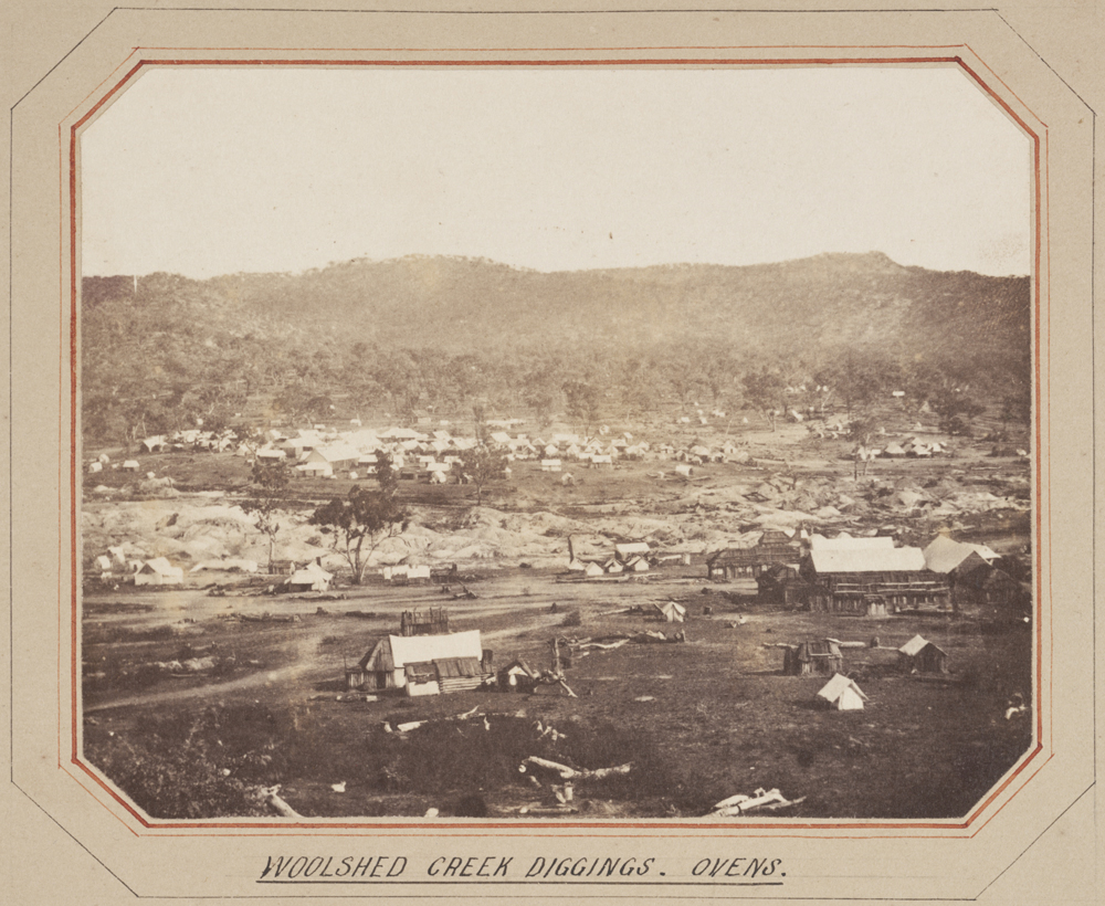 gold rush town in the 1850s