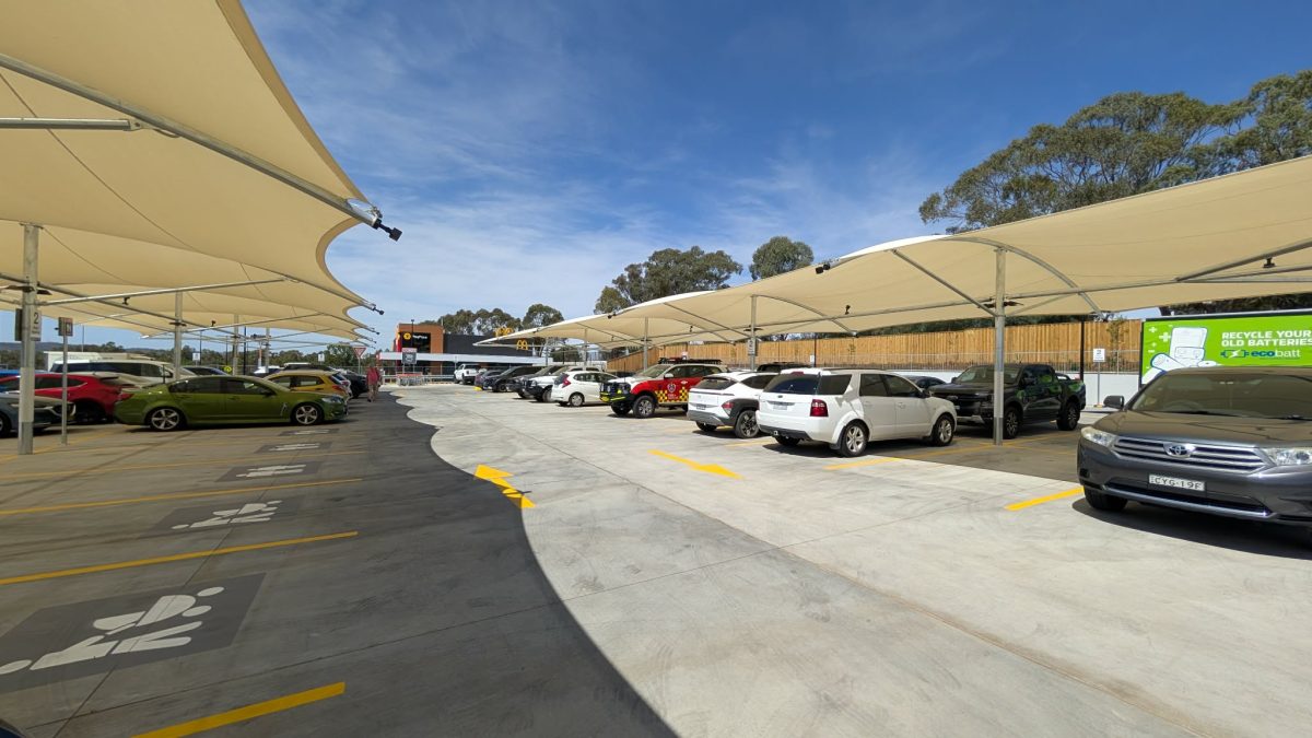 Most of Coles' new 153 parking spaces are undercover.