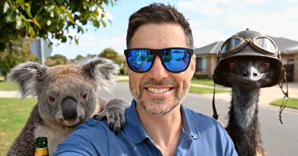 Santa spotted over Estella — with a koala and an emu that can talk