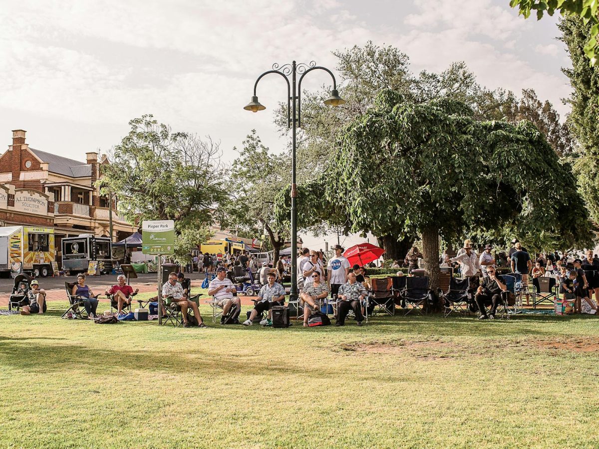 people sitting in a park