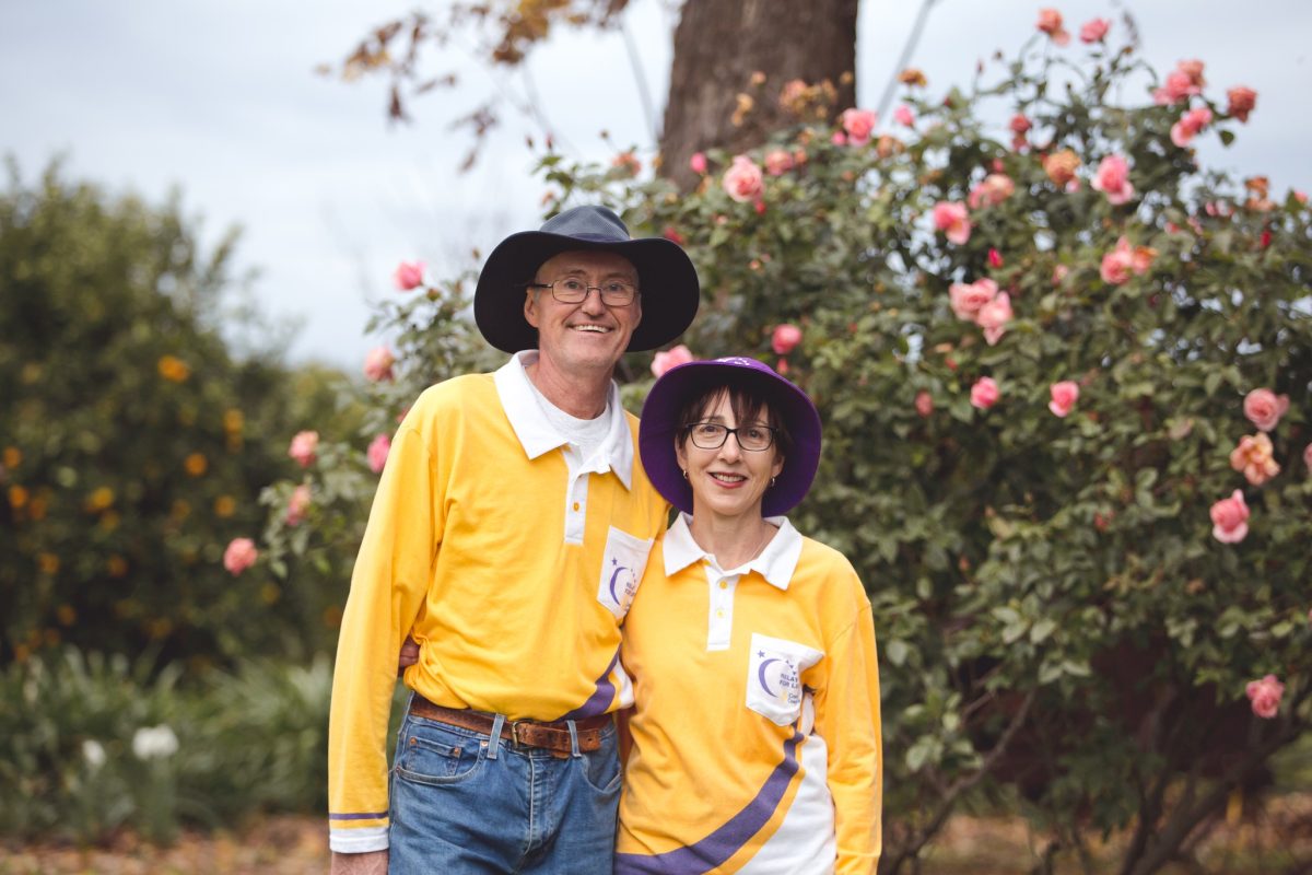 Grant and Denise in yellow tops
