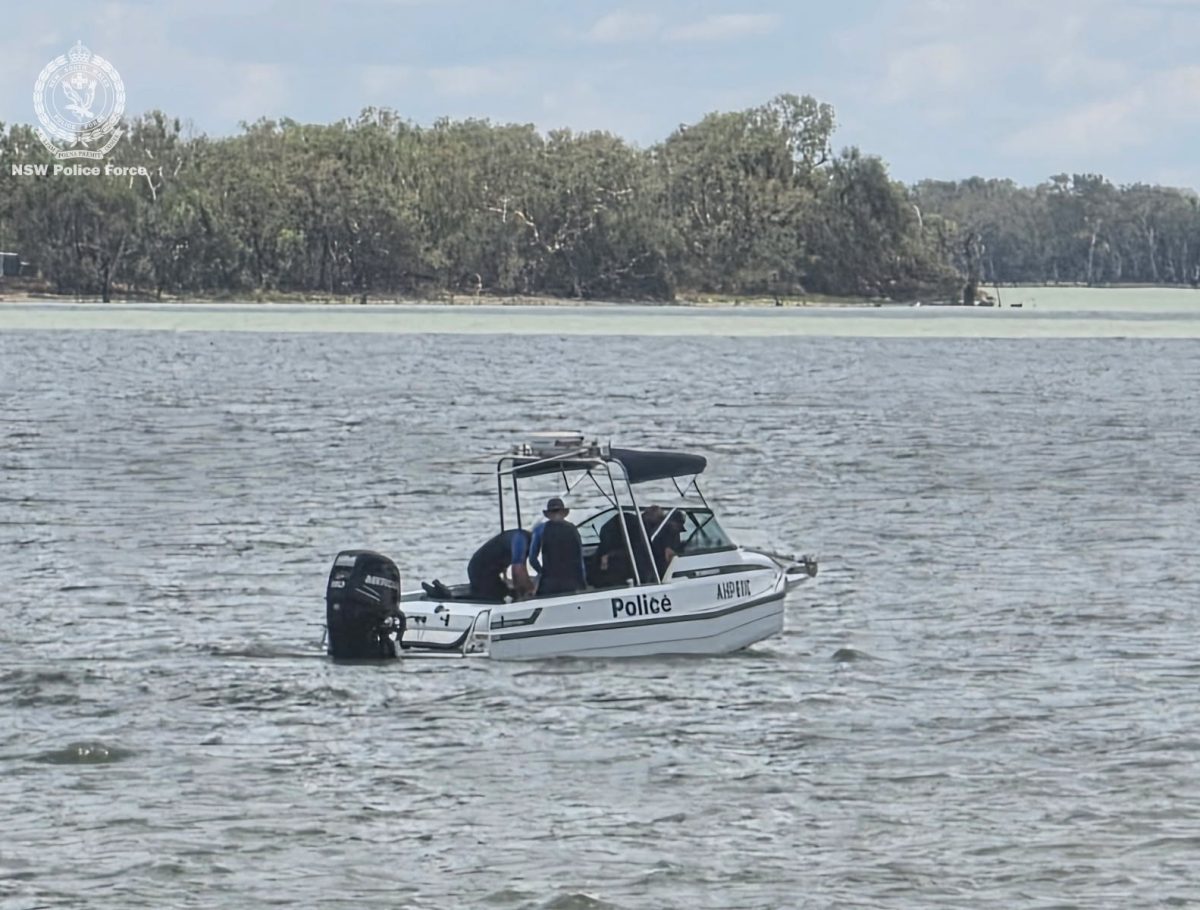 police boat on lake 
