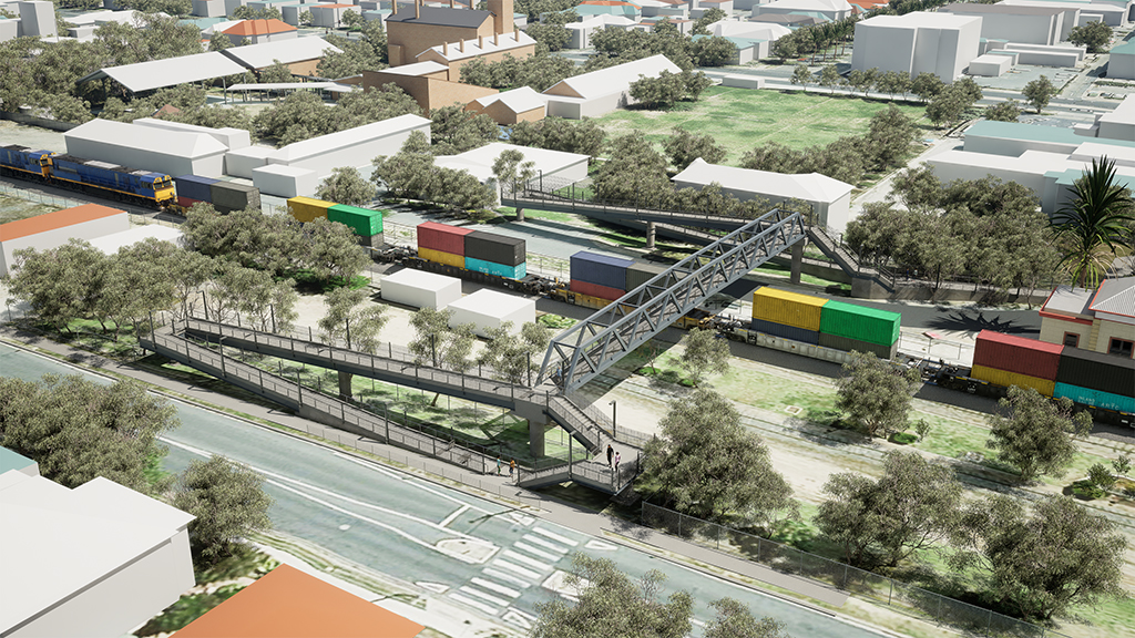 Mother's Bridge will be replaced by the taller Wagga Wagga Station footbridge