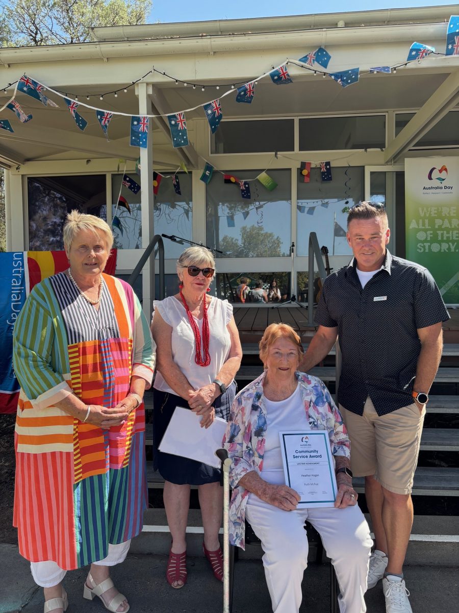 two award winner with mayor