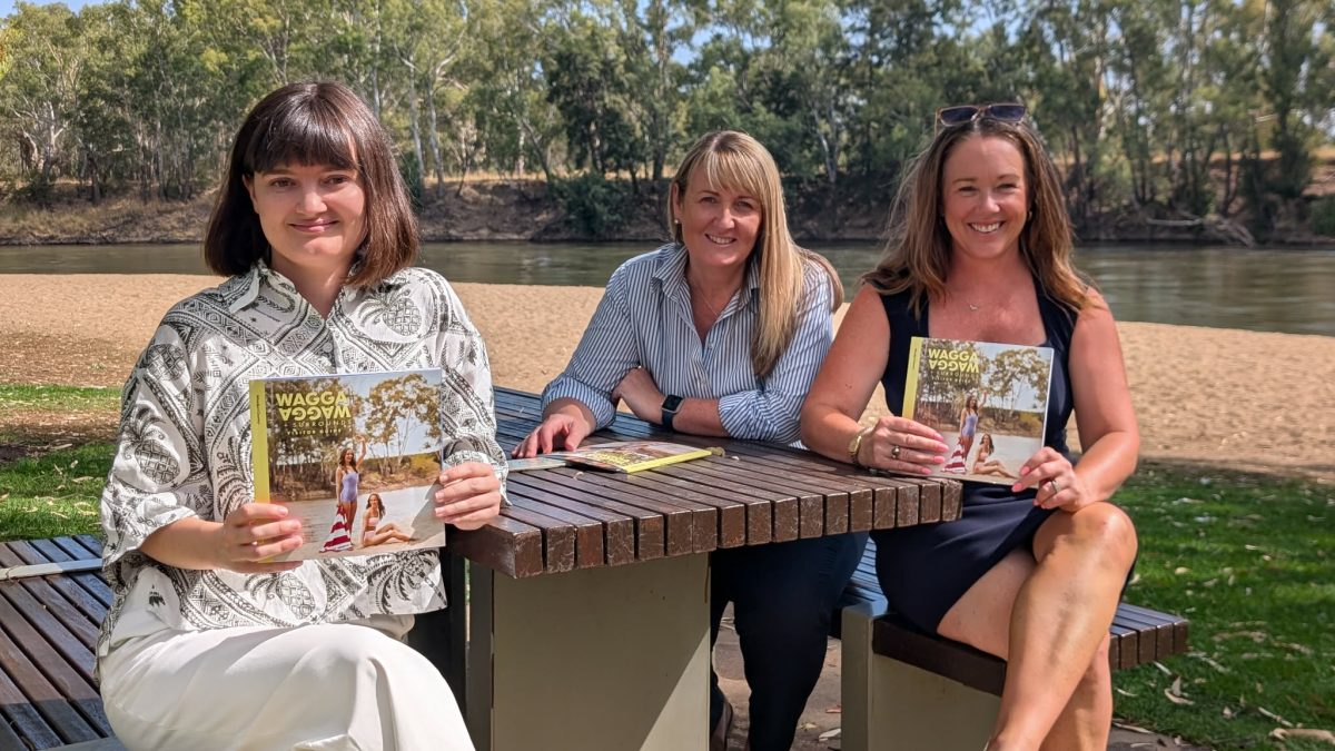 WWCC Visitor Economy and Events Officer Georgia England, Wagga Wagga RSL Club's Jo England and Knights Deli's Deanna McNaughton