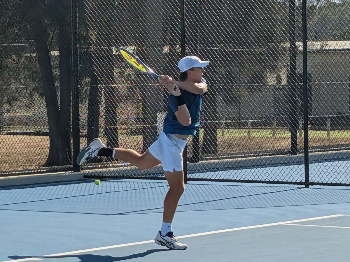 Tennis player on court
