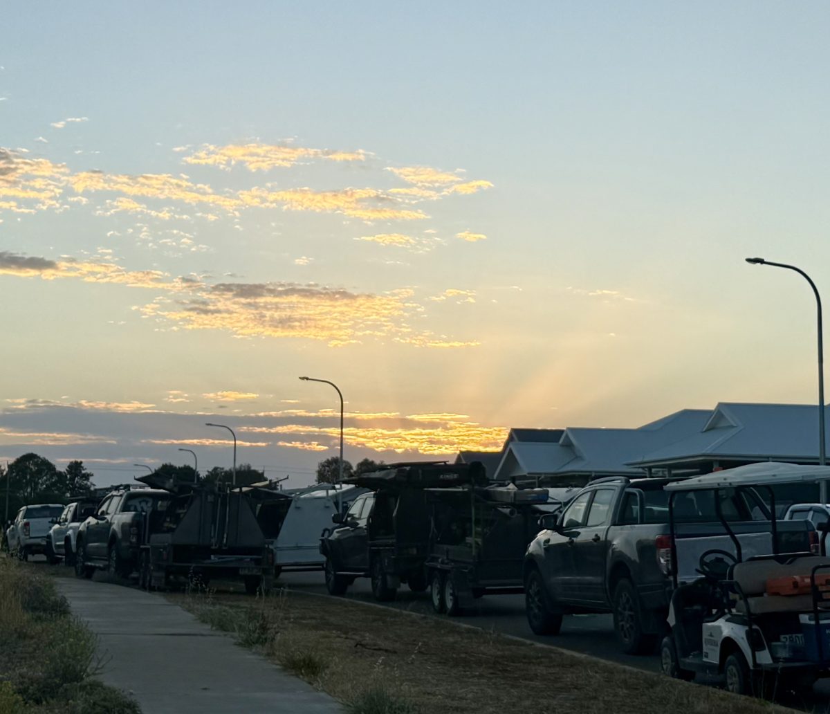  Trucks line the streets where new houses are being built in Forest Hill. Photo: 