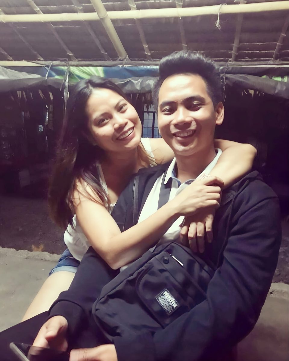 brother and sister embracing 