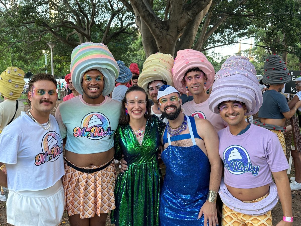 Mardi Gras celebrators 