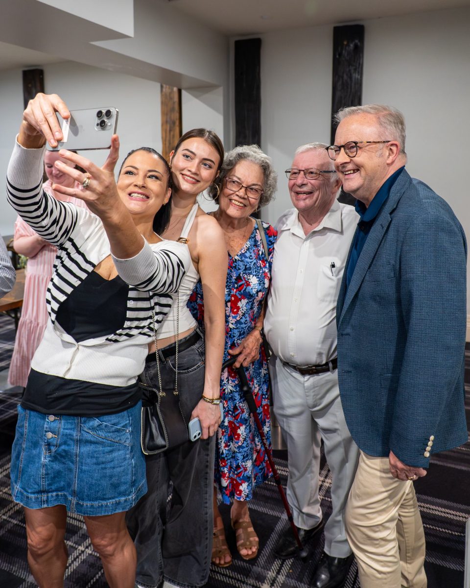 Albo taking a selfie 