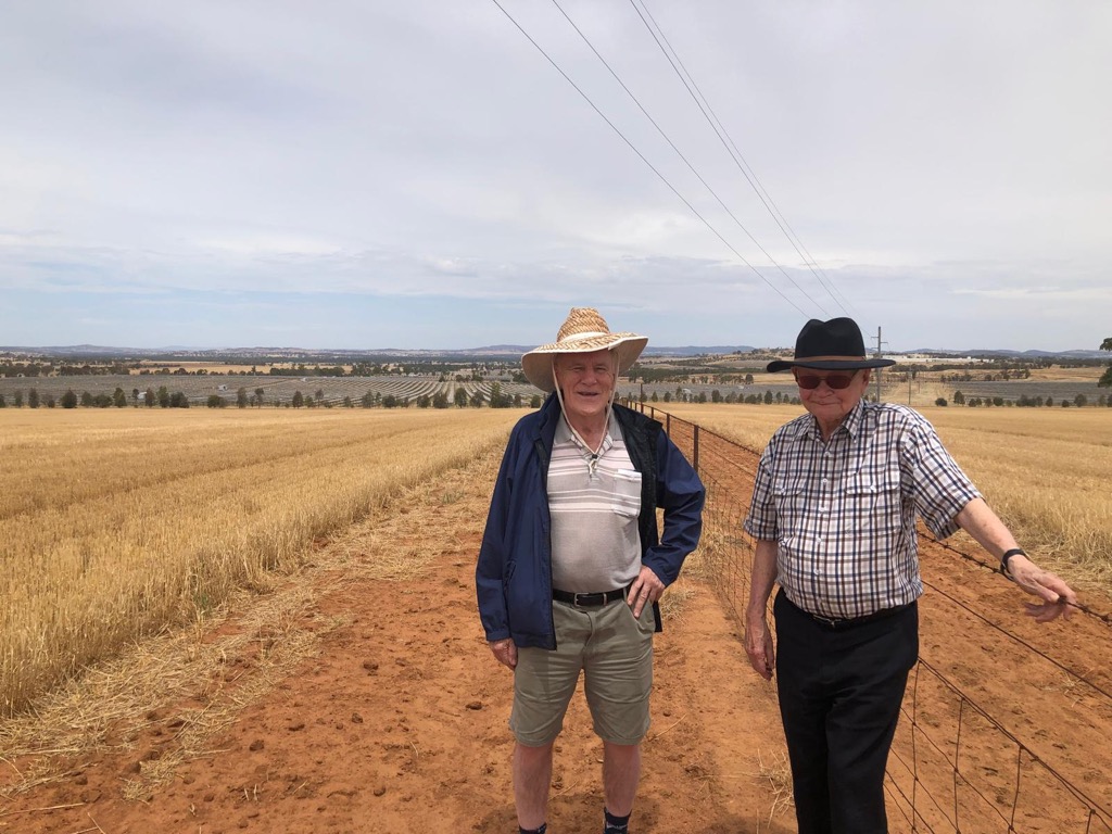 two guys in a paddock