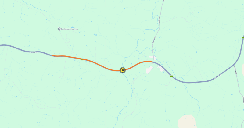 Man dies after car slides down embankment, highway closed